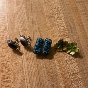 3 pair of Vintage Earrings